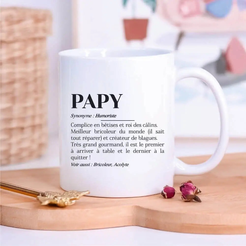 Ourson Câlin - Mug humoristique Papy Définition - 33 cl