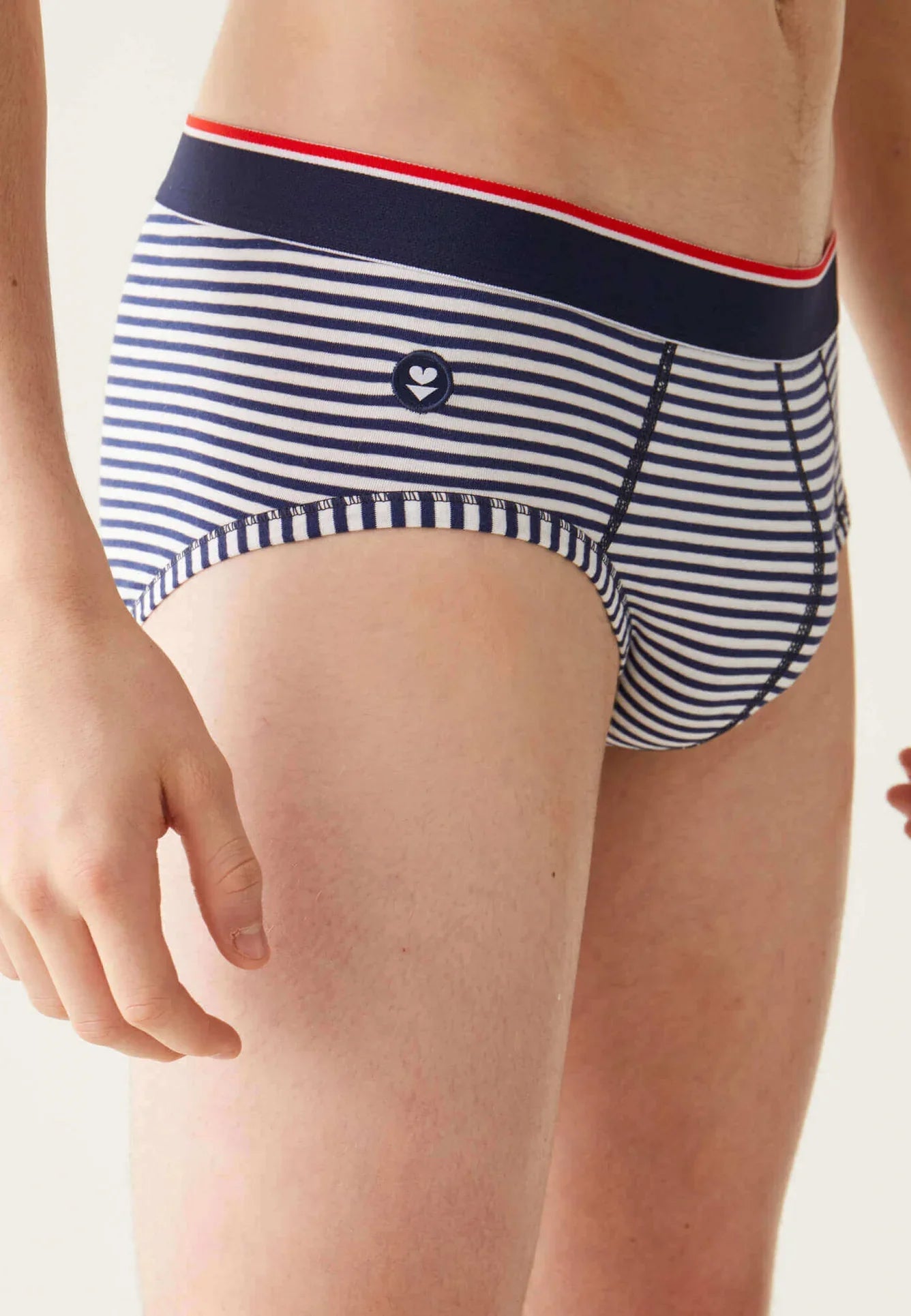 Le Slip Français - Coffret slips Terrible - Trio - Bleu gris & marinière