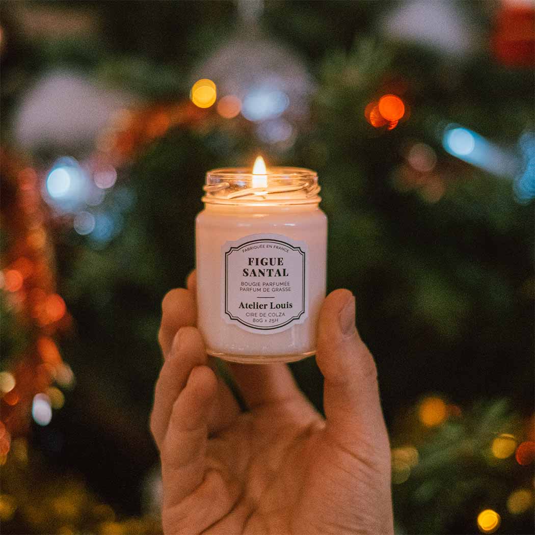 Atelier Louis - Bougie naturelle artisanale parfumée - Figue & santal