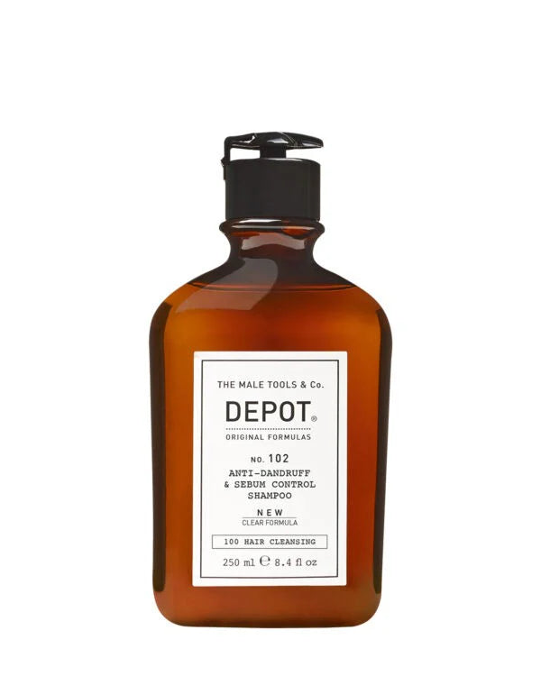 DEPOT - Shampoing Purifiant & Contrôle le sébum NO.102 - Cheveux & cuir chevelu gras - 250 ml