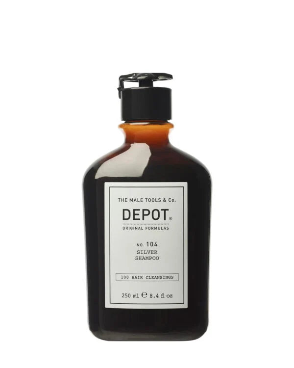 DEPOT - Shampoing spécifique aux cheveux gris blanc ou décolorés - 250 ml