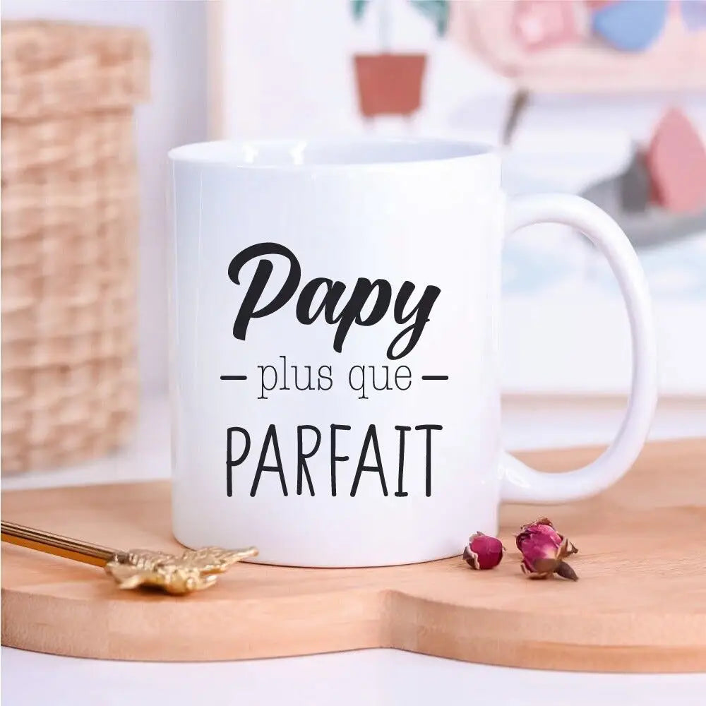 Ourson Câlin - Mug humoristique Papy Plus Que Parfait - 33 cl