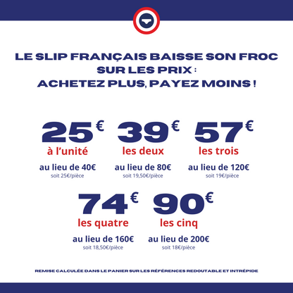 Le Slip Français - Boxer en coton Redoutable - Bleu marine