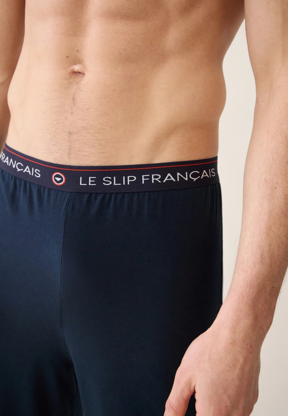 Le Slip Français - Bas de pyjama long en coton Indomptable - Bleu marine