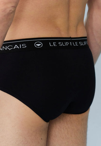 Le Slip Français - Slip en coton Intrépide - Noir