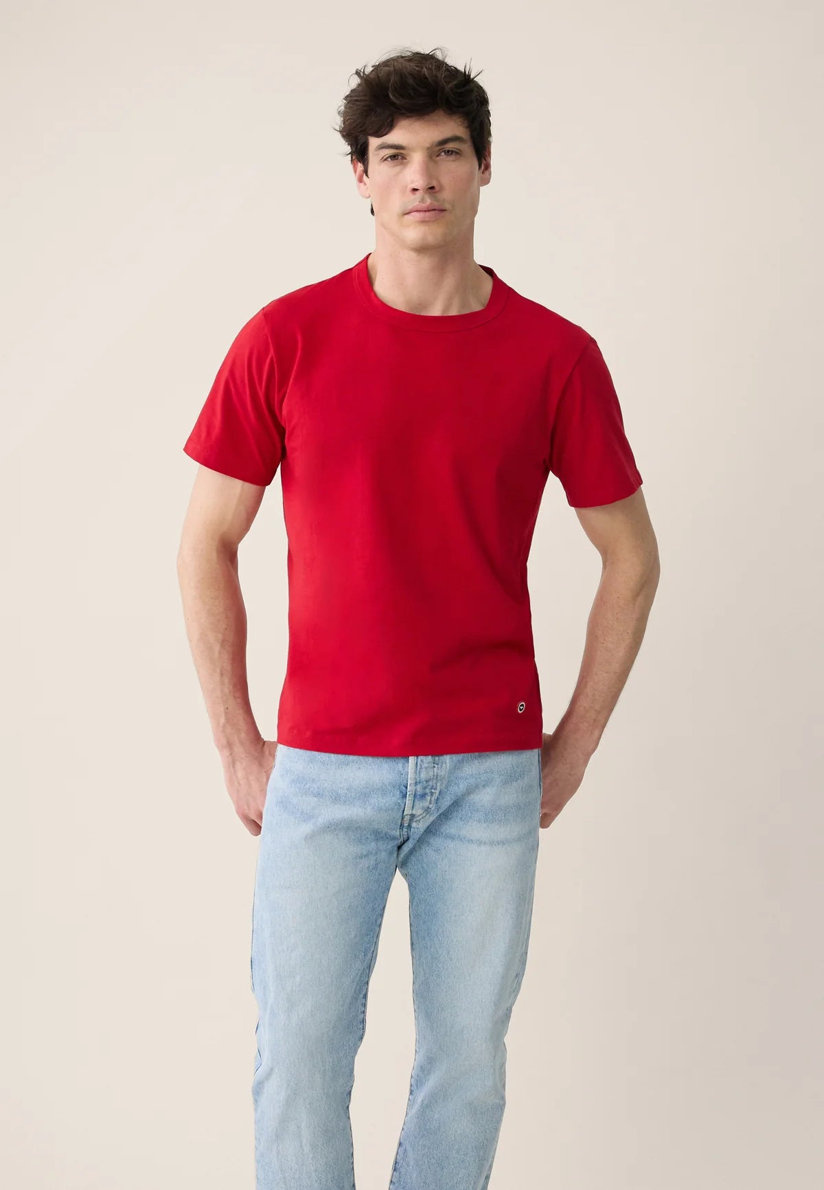 Le Slip Français - T-shirt à manches courtes Formidable - Coton - Rouge cerise