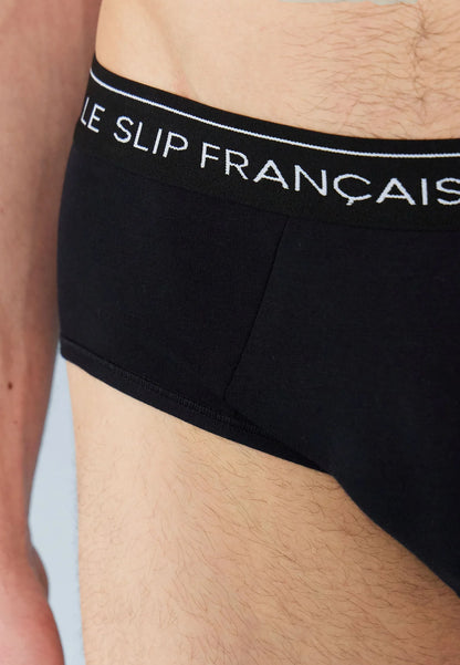 Le Slip Français - Slip en coton Intrépide - Noir