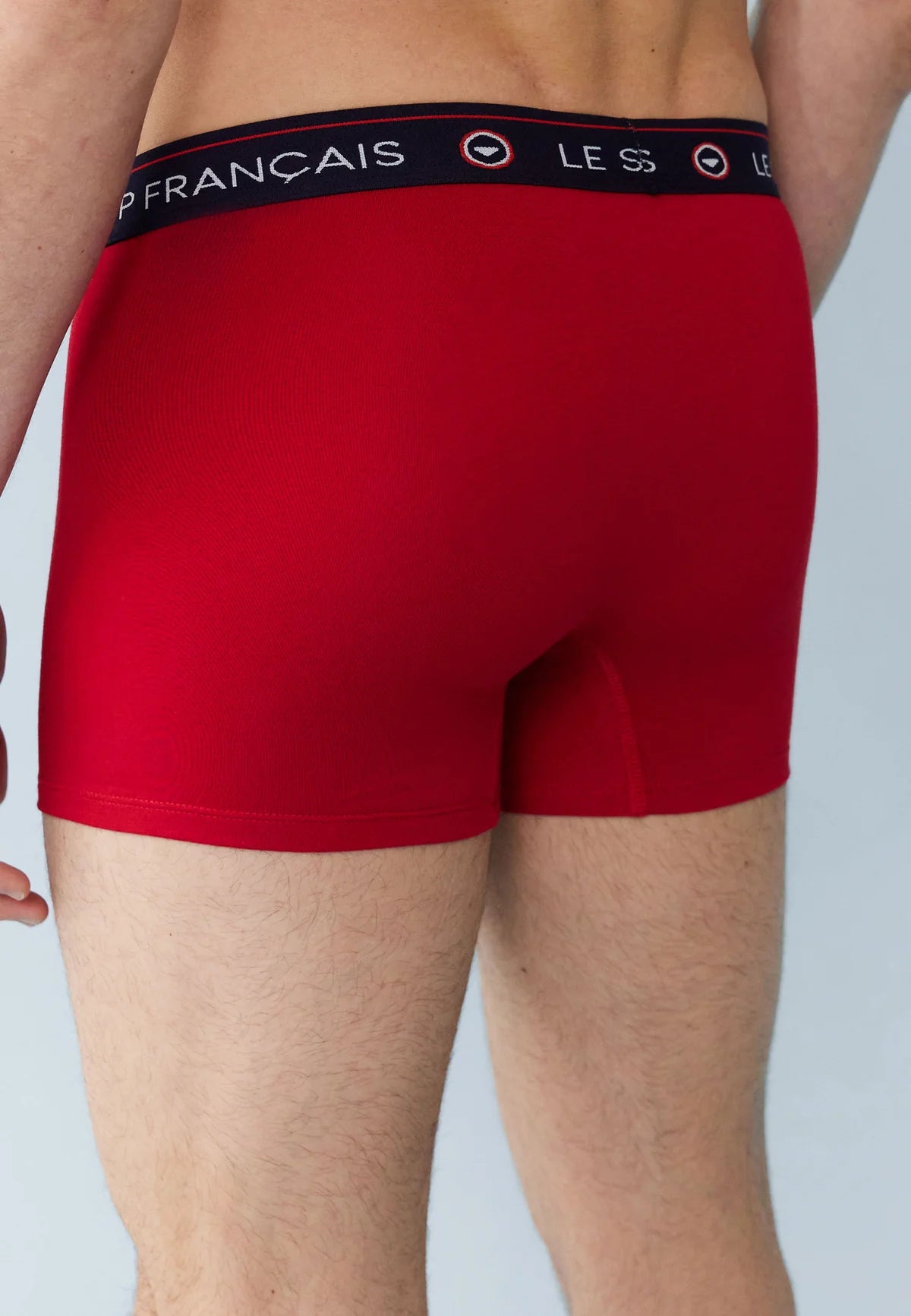 Le Slip Français - Trio de boxers Redoutable - Coton - Bleu marine blanc et rouge