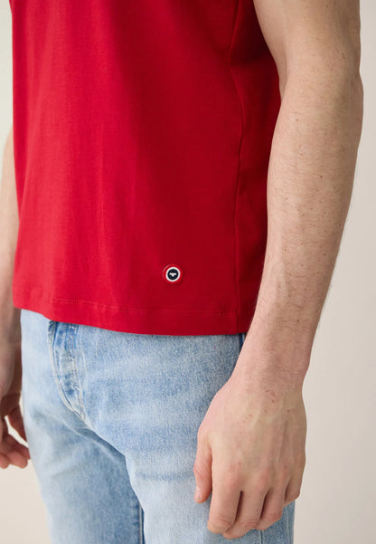 Le Slip Français - T-shirt à manches courtes Formidable - Coton - Rouge cerise