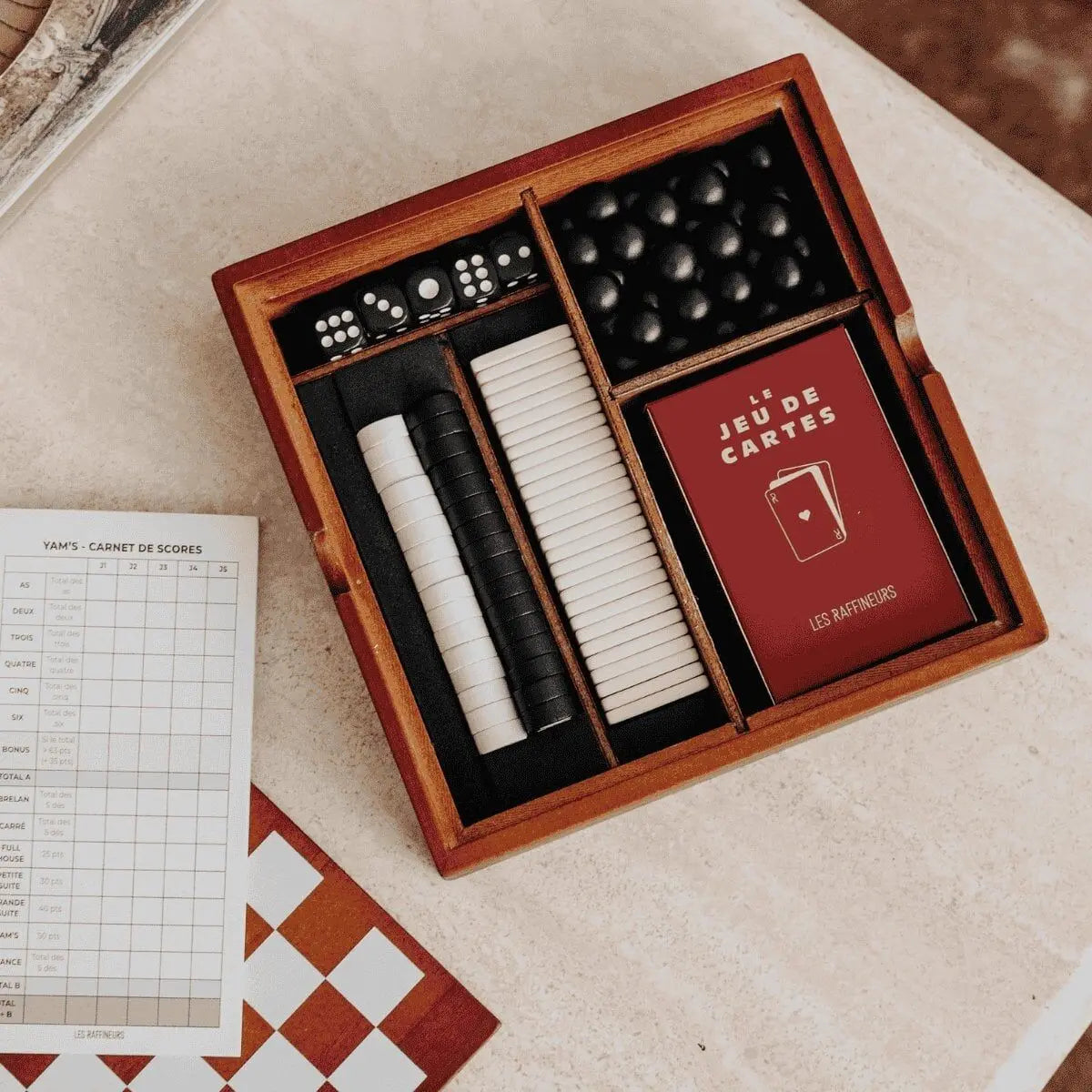 Les Raffineurs - Coffret multi-jeux en bois