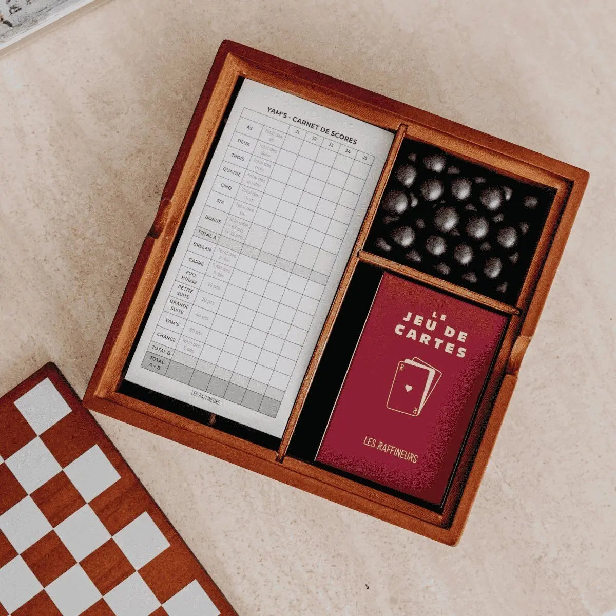 Les Raffineurs - Coffret multi-jeux en bois