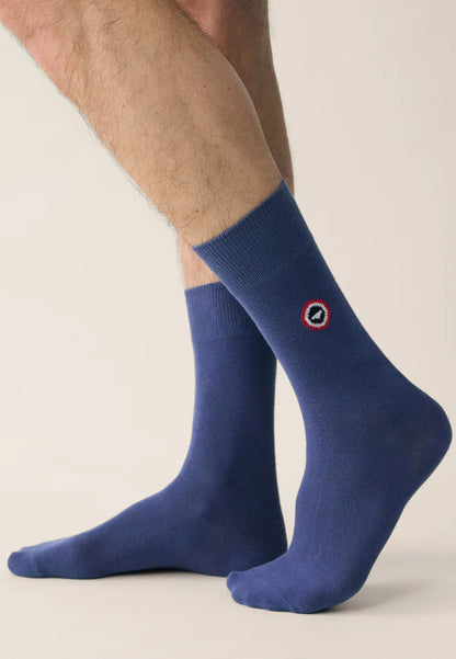 Le Slip Français - Chaussettes mi-hautes Robuste - Gris acier