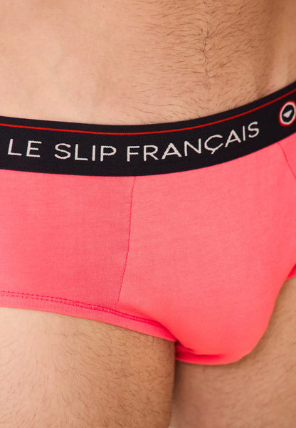 Le Slip Français - Slip en coton Intrépide - Rose néon