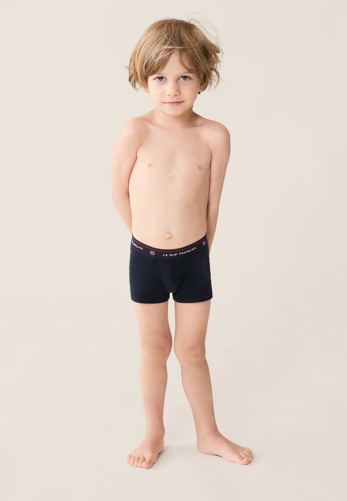 Le Slip Français - Boxer enfant en coton Petit Joseph - Bleu marine
