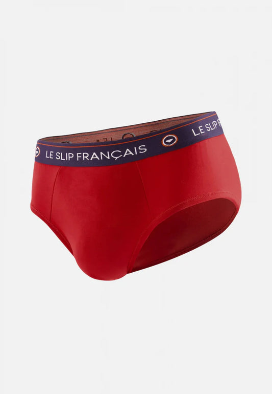 Le Slip Français - Slip en coton Intrépide - Rouge cerise