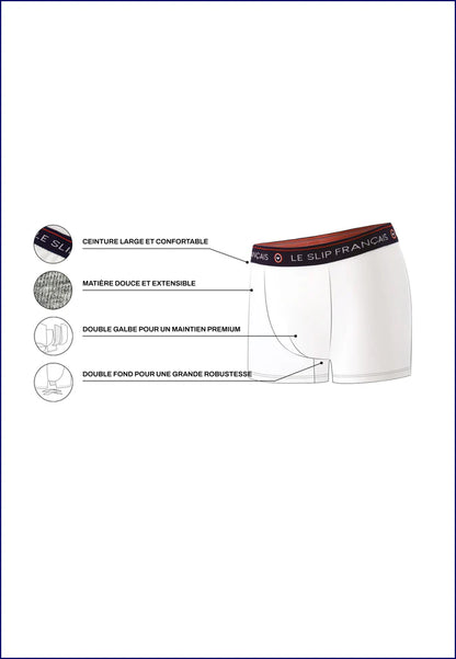 Le Slip Français - Boxer en coton Redoutable - Gris