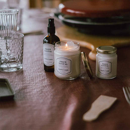 Atelier Louis - Bougie naturelle artisanale parfumée - Figue & santal
