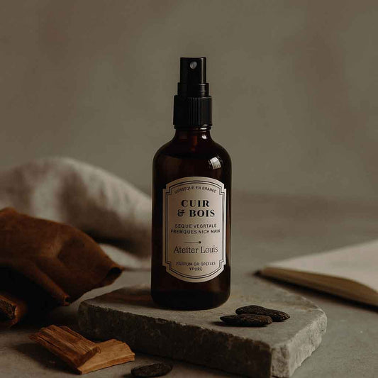Atelier Louis - Brume d'intérieur végétale française - Bois & cuir - 100 ml