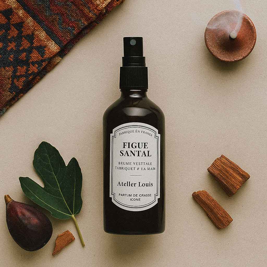 Atelier Louis - Brume d'intérieur végétale française - Bois & santal - 100 ml