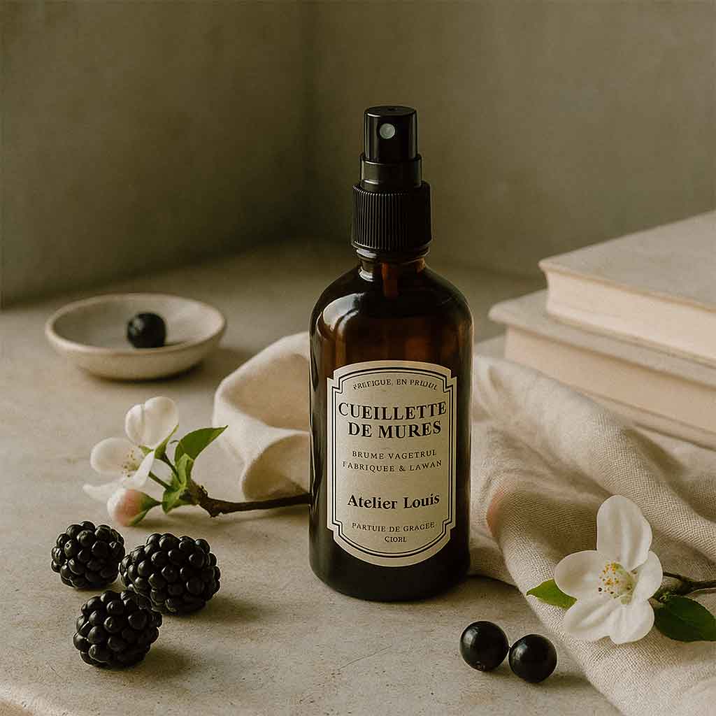 Atelier Louis - Brume d'intérieur végétale française - Cueillette de Mûres - 100 ml