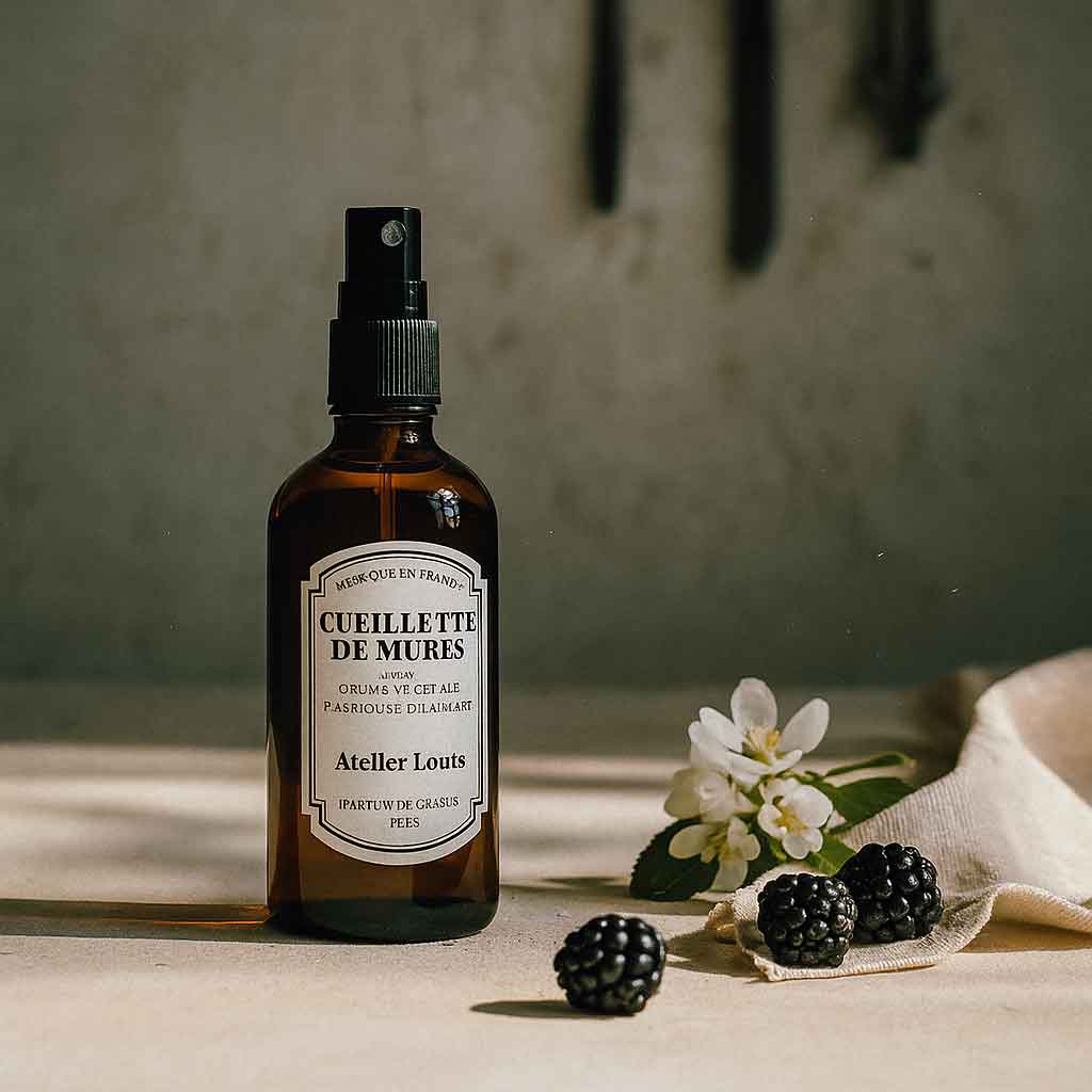 Atelier Louis - Brume d'intérieur végétale française - Cueillette de Mûres - 100 ml