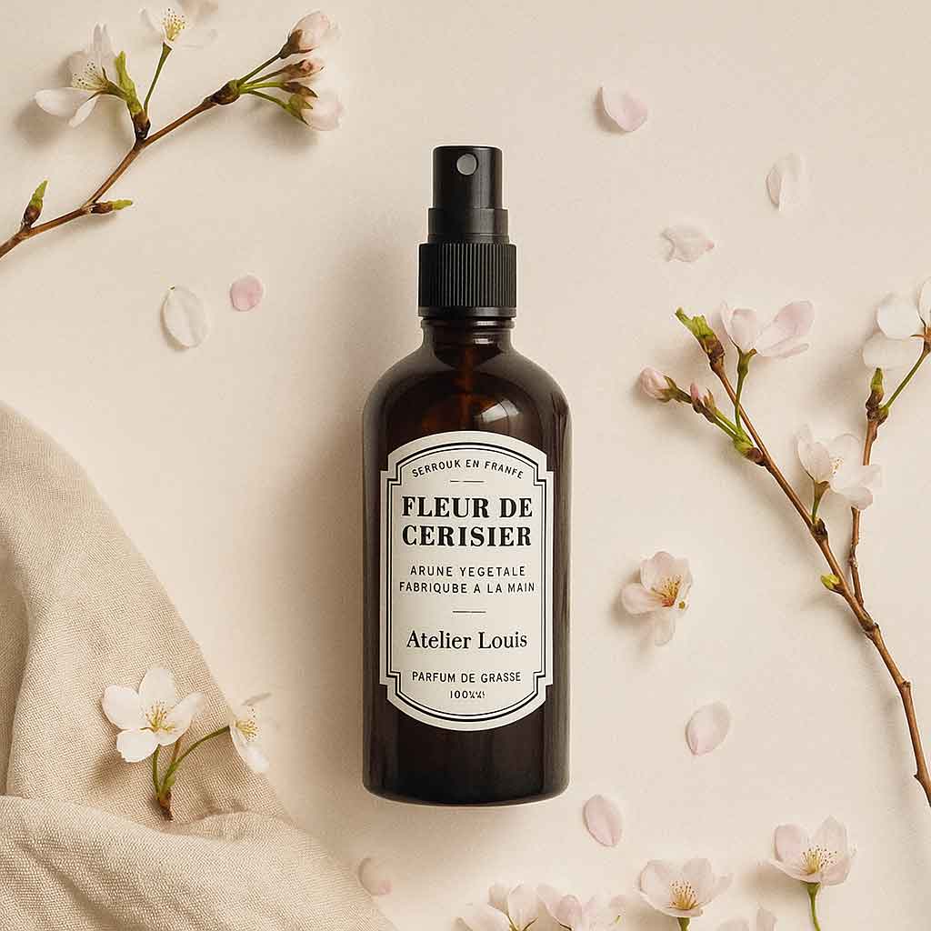 Atelier Louis - Brume d'intérieur végétale française - Fleur de cerisier - 100 ml
