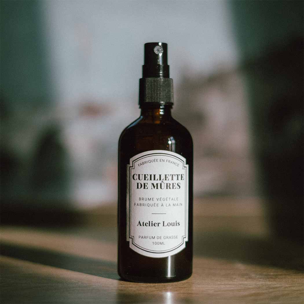 Atelier Louis - Brume d'intérieur végétale française - Cueillette de Mûres - 100 ml