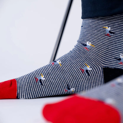 Billybelt - Chaussettes en coton peigné animaux - Goéland