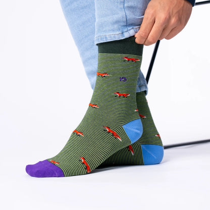 Billybelt - Chaussettes en coton peigné animaux - Renard