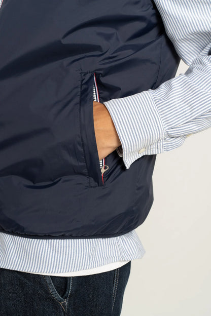 Laura Jo - Veste sans manche réversible fourrée - Bleu marine