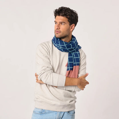 Billybelt - Foulard Crête - Coton biologique - Bleu