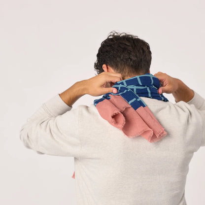 Billybelt - Foulard Crête - Coton biologique - Bleu