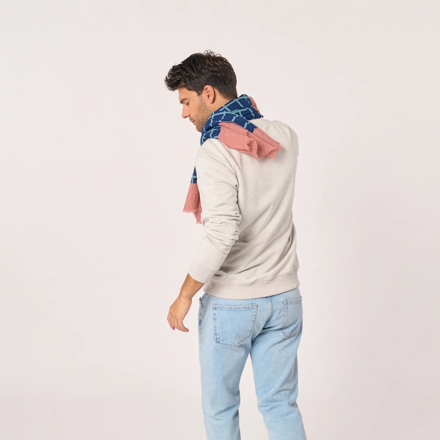 Billybelt - Foulard Crête - Coton biologique - Bleu