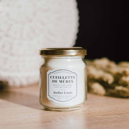 Atelier Louis - Bougie naturelle artisanale parfumée - Cueillette de mûres