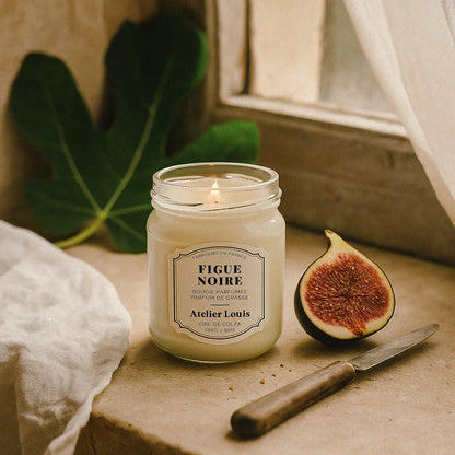 Atelier Louis - Bougie naturelle artisanale parfumée - Figue noire
