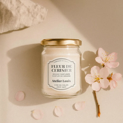 Atelier Louis - Bougie naturelle artisanale parfumée - Fleur de cerisier