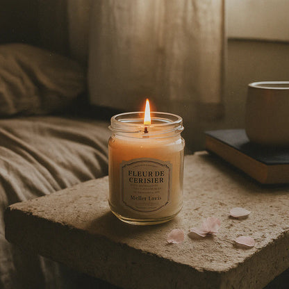 Atelier Louis - Bougie naturelle artisanale parfumée - Fleur de cerisier