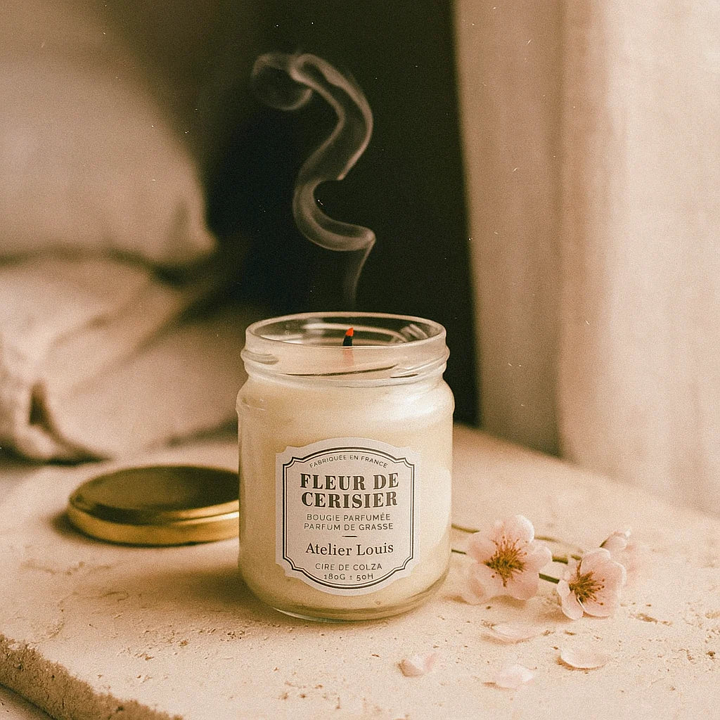 Atelier Louis - Bougie naturelle artisanale parfumée - Fleur de cerisier