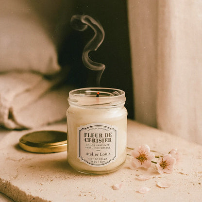 Atelier Louis - Bougie naturelle artisanale parfumée - Fleur de cerisier