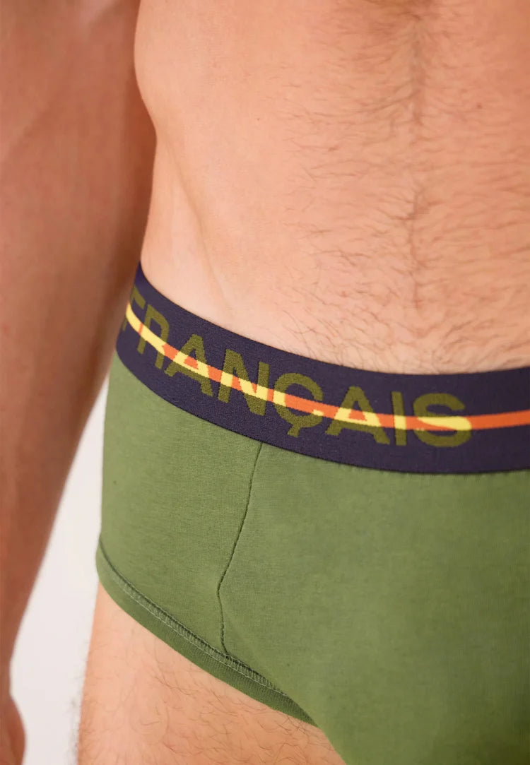 Le Slip Français - Slip en coton Intrépide - Vert veronese