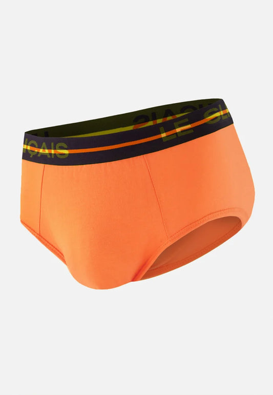 Le Slip Français - Slip en coton Intrépide - Orange pur