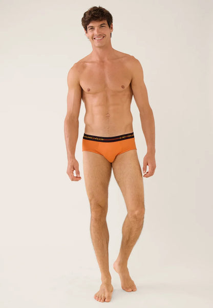 Le Slip Français - Slip en coton Intrépide - Orange pur
