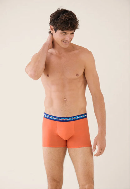 Le Slip Français - Boxer en coton Redoutable - Orange corail