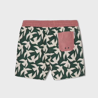 Billybelt - Short de bain Savage Coast - Polyester recyclé - Vert & rose