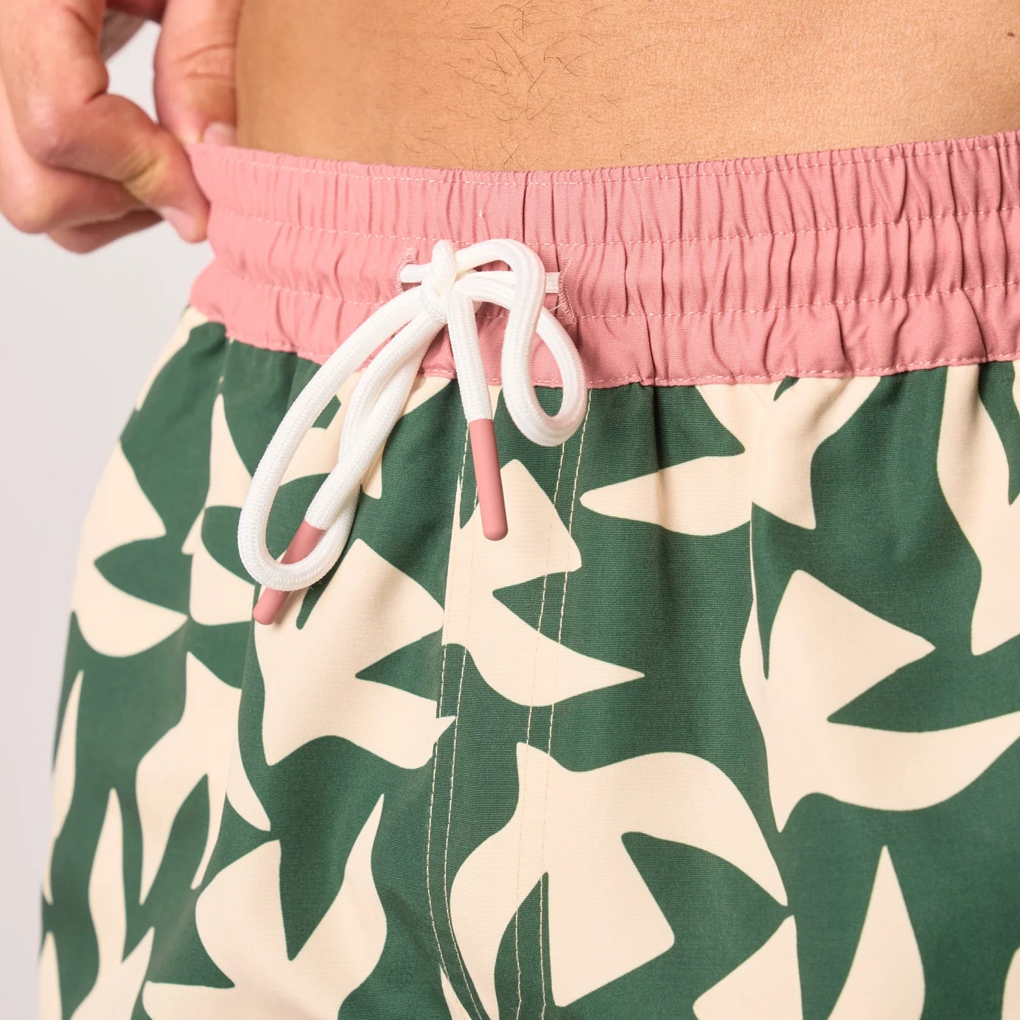 Billybelt - Short de bain Savage Coast - Polyester recyclé - Vert & rose