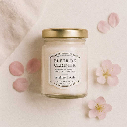Atelier Louis - Bougie naturelle artisanale parfumée - Fleur de cerisier