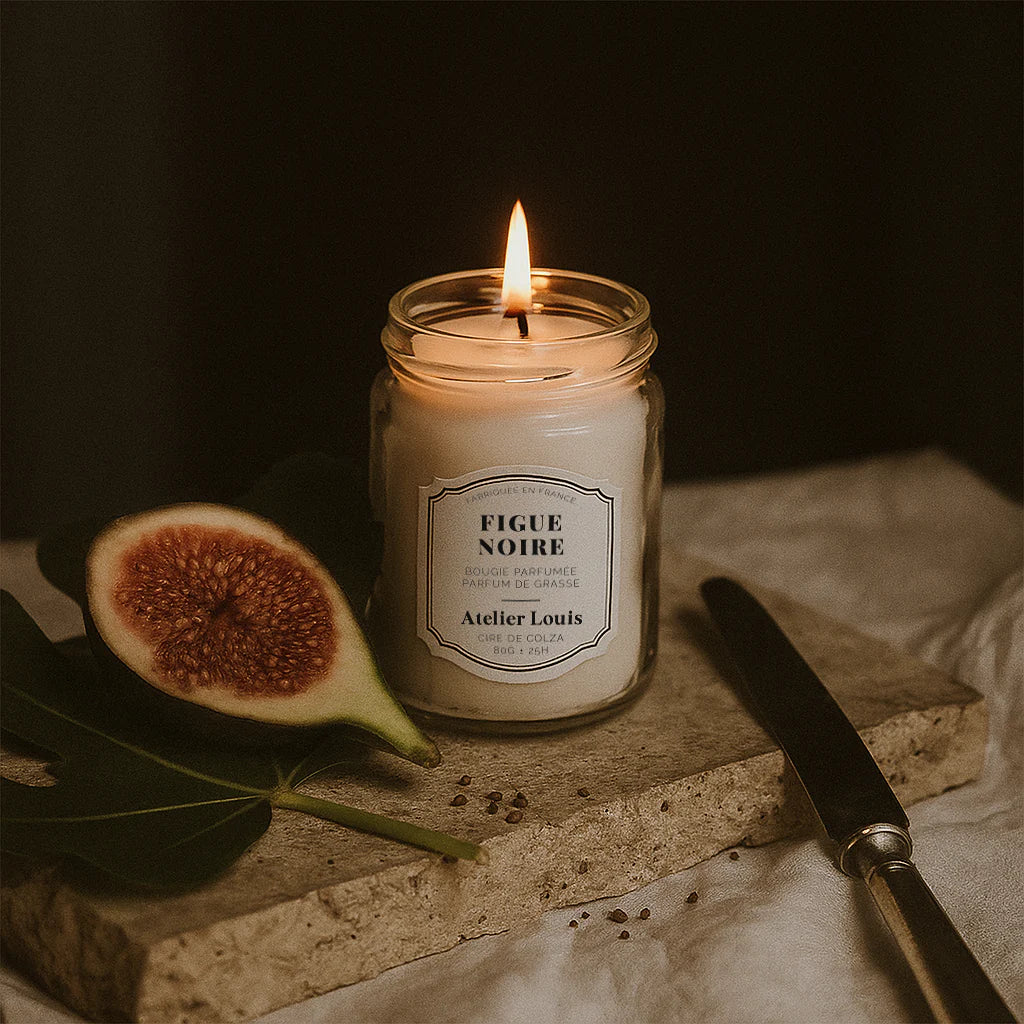 Atelier Louis - Bougie naturelle artisanale parfumée - Figue noire