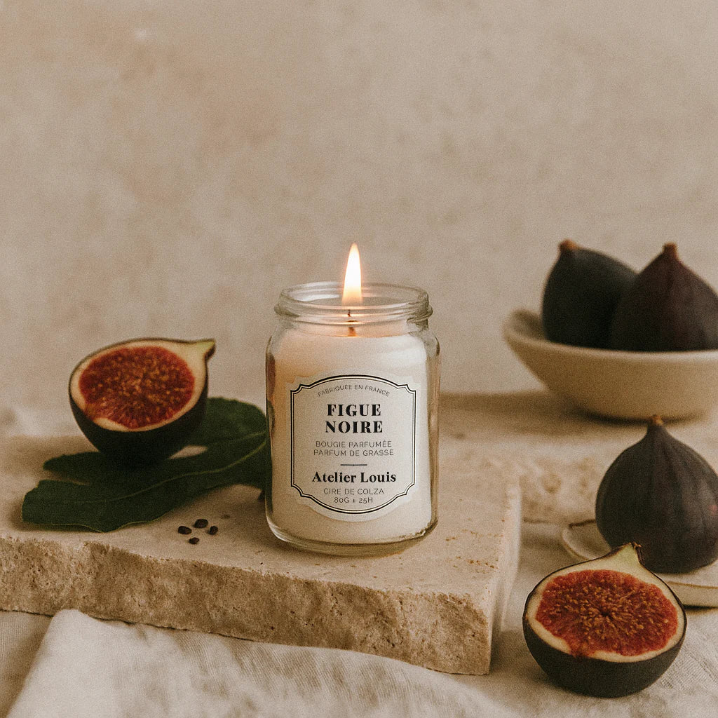 Atelier Louis - Bougie naturelle artisanale parfumée - Figue noire