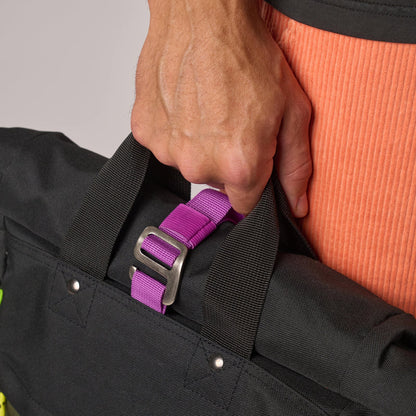 Billybelt - Sac à dos roll-top - 100% polyester recyclé - Kaki & noir