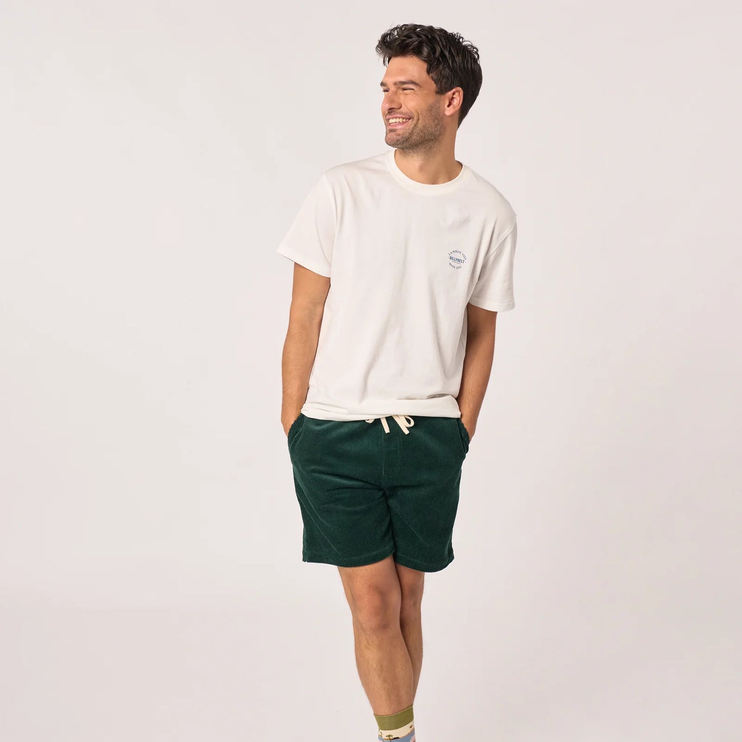 Billybelt - Short en velours - Vert foncé